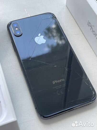 iPhone X 64gb (ростест, акб-91, sim)