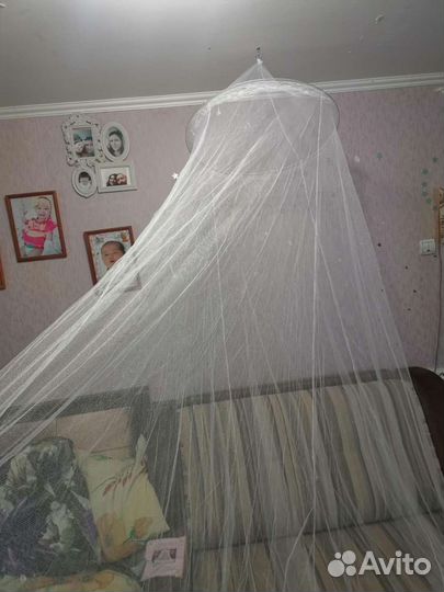 Балдахин, белый, розовый, голубой