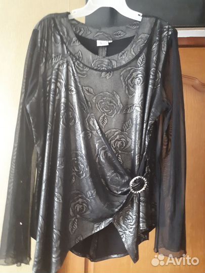 Блузка женская, 56 размер, одевалась 4-5 раз
