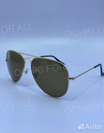 Очки рей бен модель 3026 авиаторы стекло