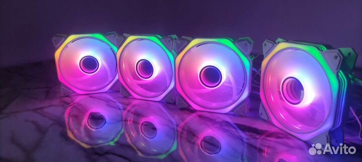 Вентиляторы для корпуса белые 120мм argb