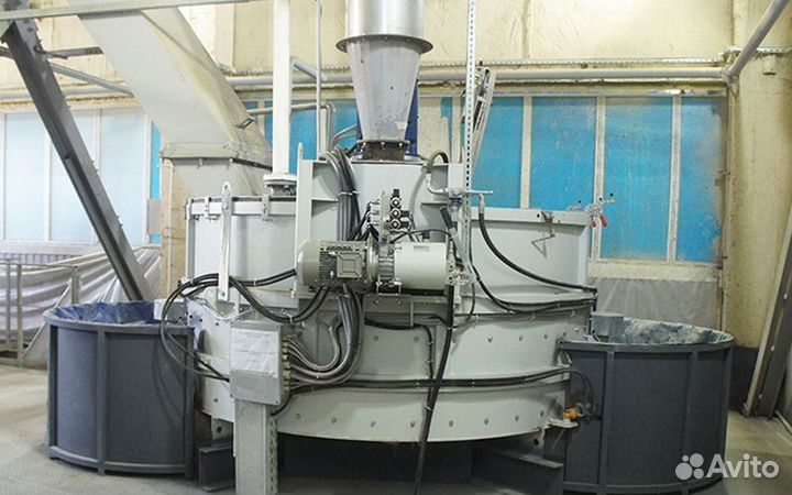 Планетарный бетоносмеситель MP 1500/1000 со скипом