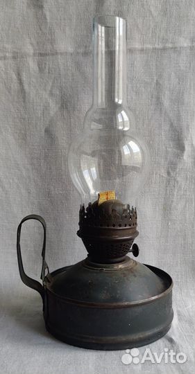Лампа керосиновая настольная со стеклом СССР