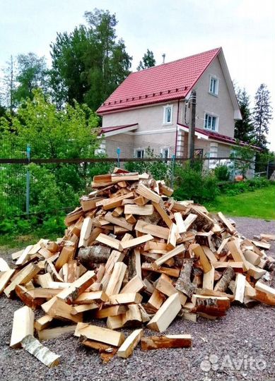 Дрова колотые Береза