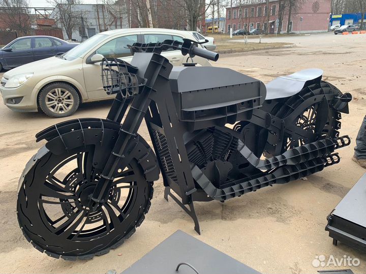 Мангал мотоцикл, танк / Гриль пароход