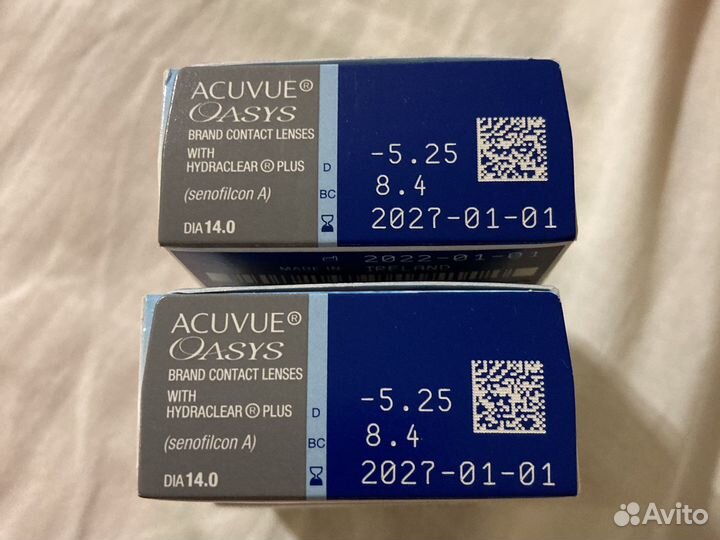 Линзы контактные acuvue oasys -5.25 8.4