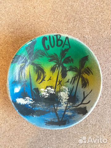 Тарелка сувенирная Куба