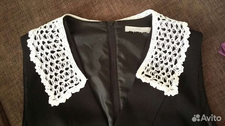 Берет и воротнички ручной работы (вязка крючком)