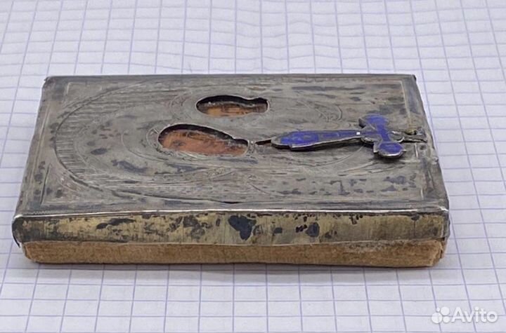 Икона Казанская Божья Матерь серебро 84 пр