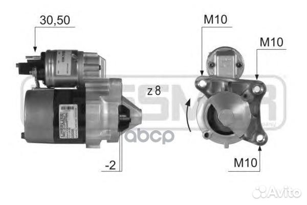 Стартер renault logan meganne II 1.4/1.6 220399