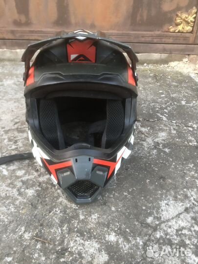 Мото шлем кроссовый