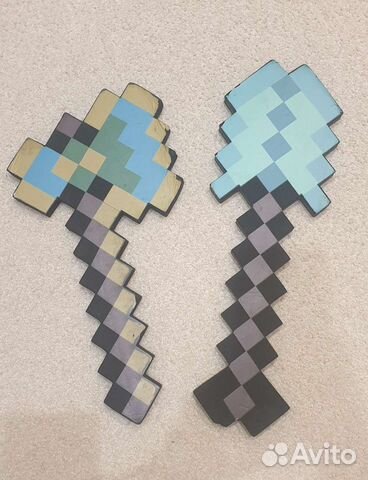 Топор майнкрафт, лопата Minecraft (меч, пистолет)