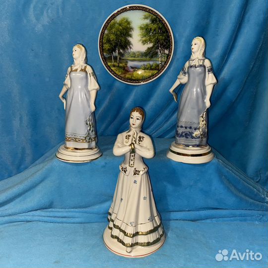Фарфоровые статуэтки русские красавицы СССР