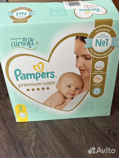 Подгузники Pampers размер 2