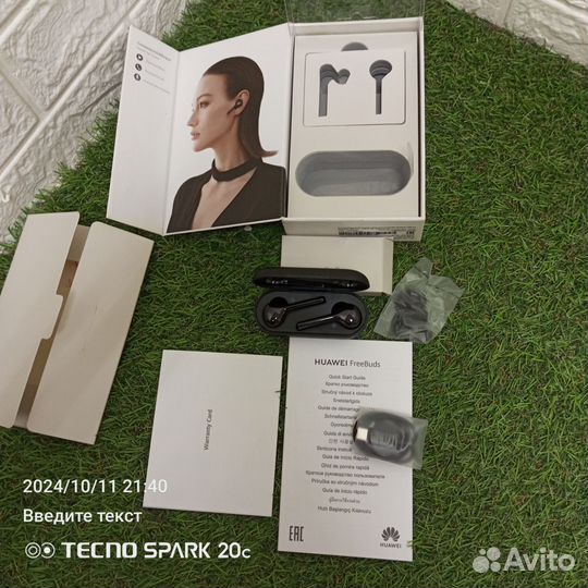 Беспроводные наушники Huawei FreeBuds Lite Черный