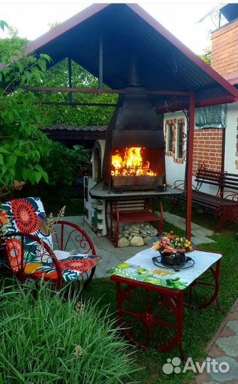 Аренда беседки с мангалом и баней