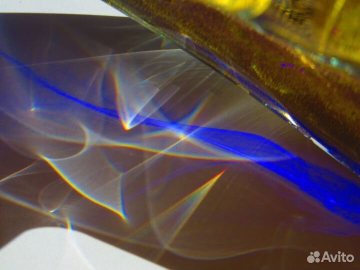 Муранское стекло с золотом, статуэтка рыба-луна