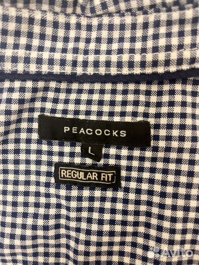 Мужская рубашка в клетку peacocks L