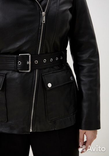 Кожаная куртка косуха снежная королева 46 р