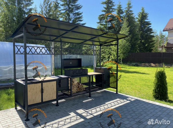 Кованый мангал для дачи