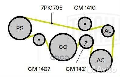 Ролик навесного оборудования nissan VQ25DE/VQ35DE