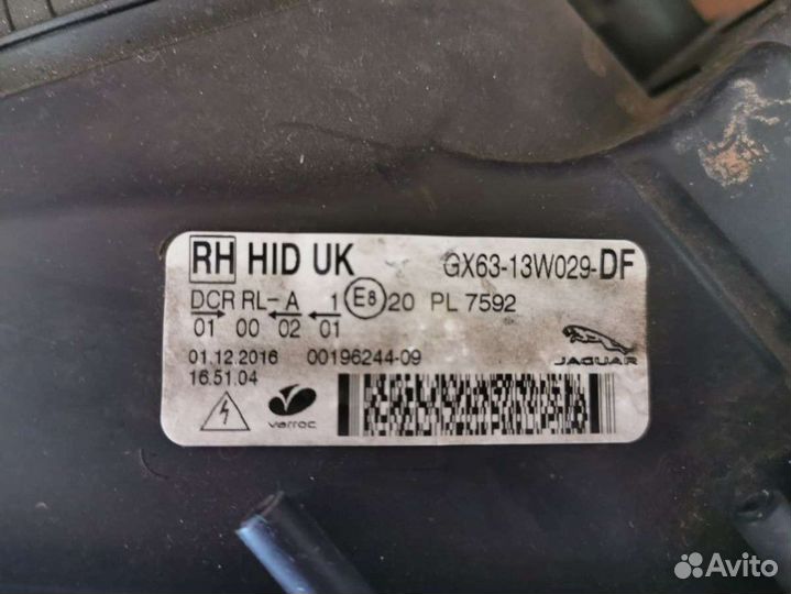 Фара передняя правая, Jaguar F-Pace 2016