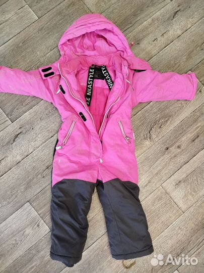 Зимний комбинезон для девочки 104