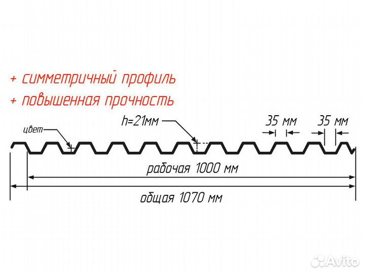 Профнастил с-21. Собственное производство