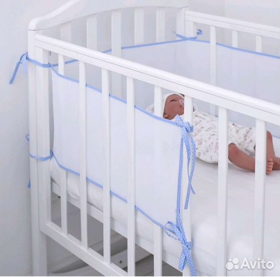 Мягкие бортики для детской кроватки