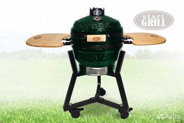 Керамический гриль Start Grill PRO 40 см зеленый