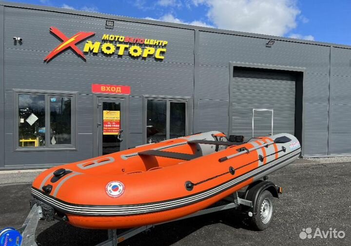 Лодка mishimo river JET400 под водомет оранжевый