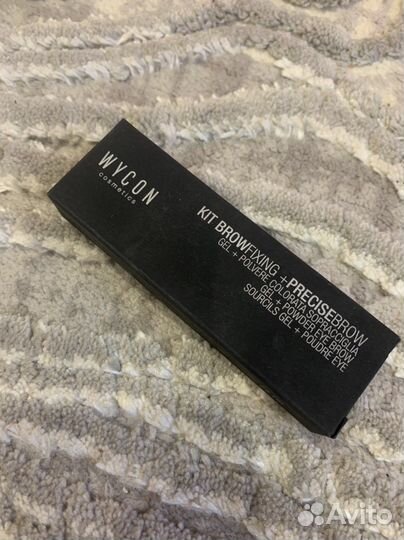 Гель фиксатор и пудра для бровей Wycon