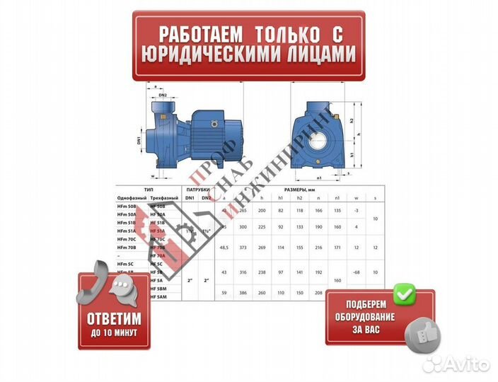 Насос HFm 50 A Pedrollo 47HF50M6AA1