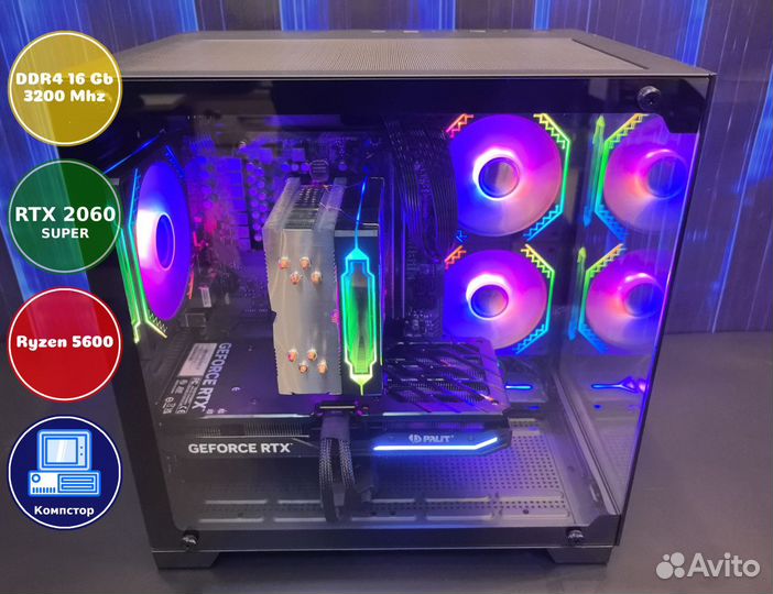 Системный блок AMD5600-RTX2060SUP-16DDR4-ENF68-A520