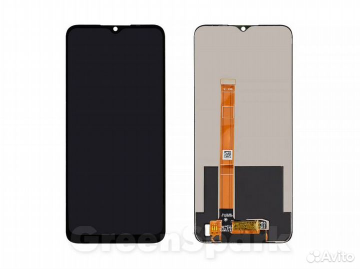 Дисплей для Realme C21Y/C25Y +тач черный 100%
