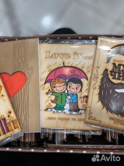 Деревянные открытки