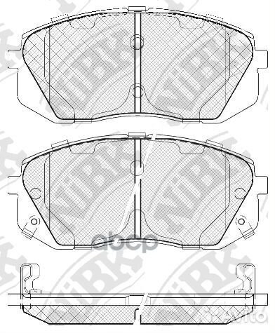 Колодки тормозные дисковые перед PN0052 NiBK