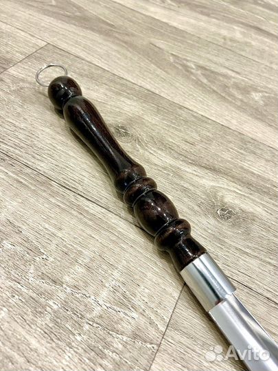 Ложка ручка дерево / Рожок для обуви 70см металл