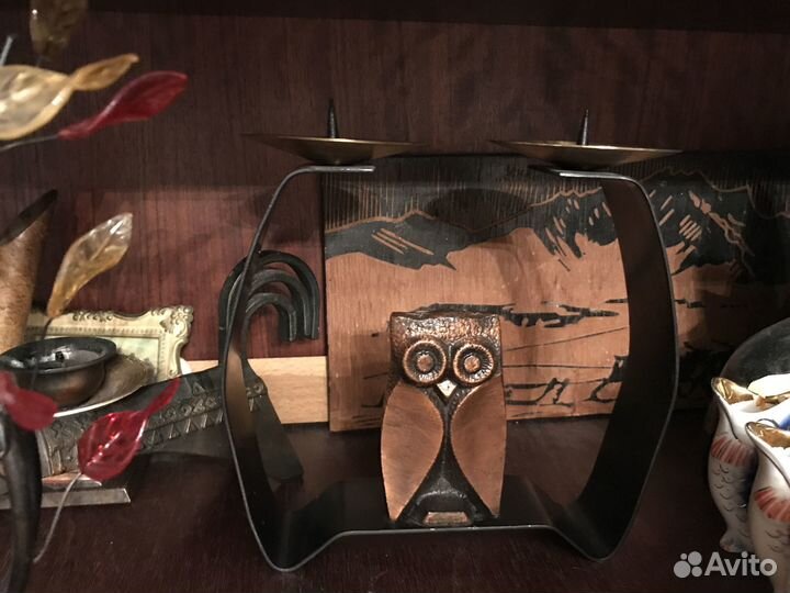 Подсвечник латунь СССР винтаж