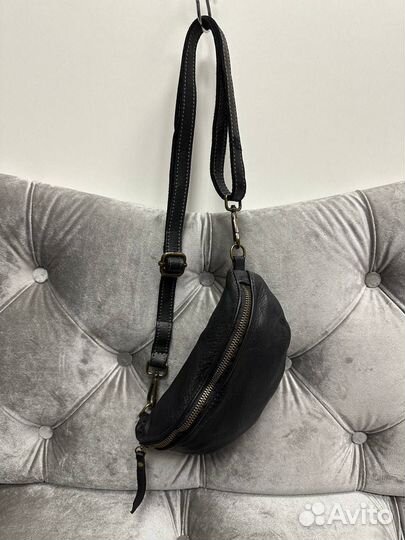 Сумка женская натуральная кожа, винтаж, Италия