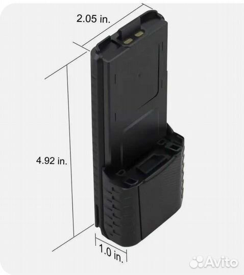 Аккумулятор увеличенной ёмкости для UV-5R Baofeng