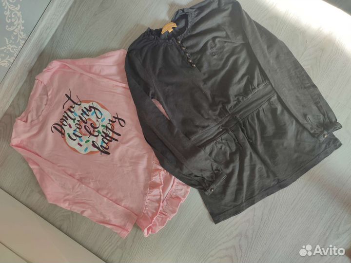 Вещи пакетом на девочку 128 134