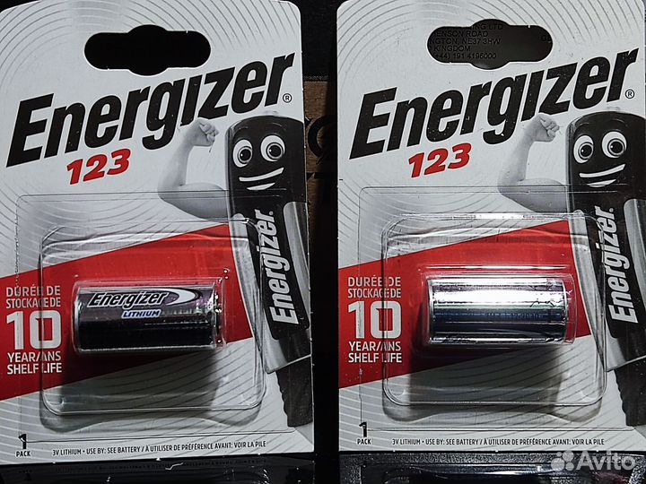 Батарейка 123 Energizer Lithium CR123