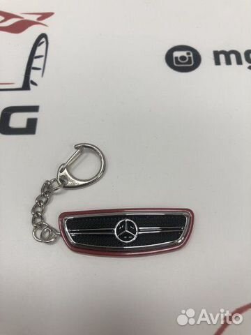 Брелок Mercedes в стиле решетки красный
