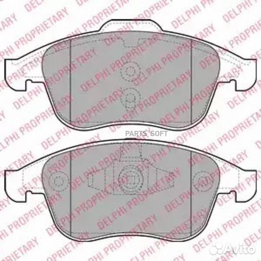 Delphi LP2079 Колодки торм. пер
