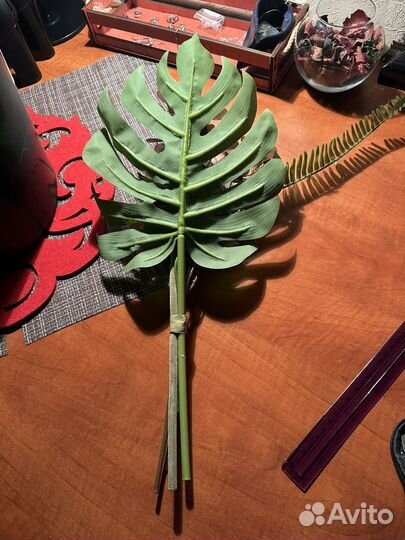 Букет IKEA артишок, монстера