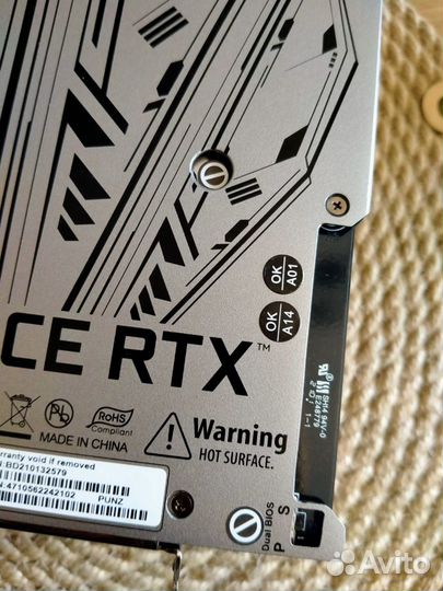 Palit RTX 3080 Game rock 10gb на гарантии днс до 2