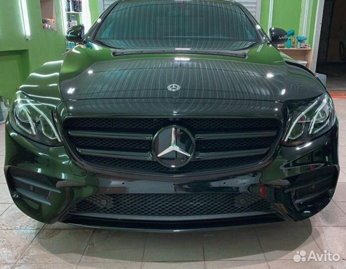 Диффузор Black 53AMG W213 + Звезда