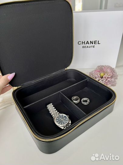 Chanel косметичка большая черная VIP gift