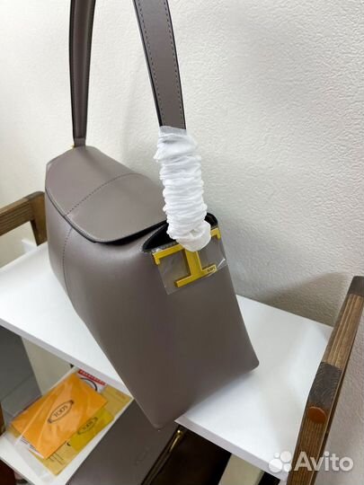 Сумка женская Tods натуральная кожа беж